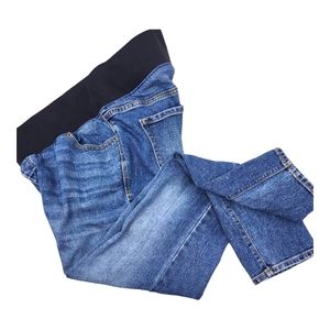 Maternity Jeans Size 4 Pull On Med Wash Stretch 5 Pockets